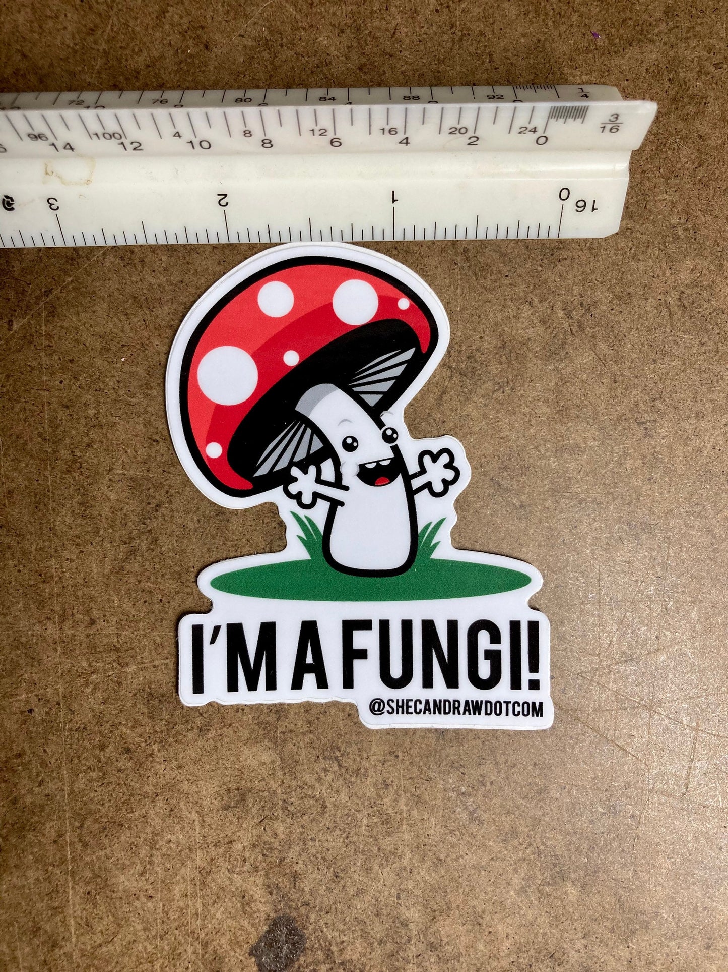 I’m a Fungi! Fun Fungus Guy Pun sticker