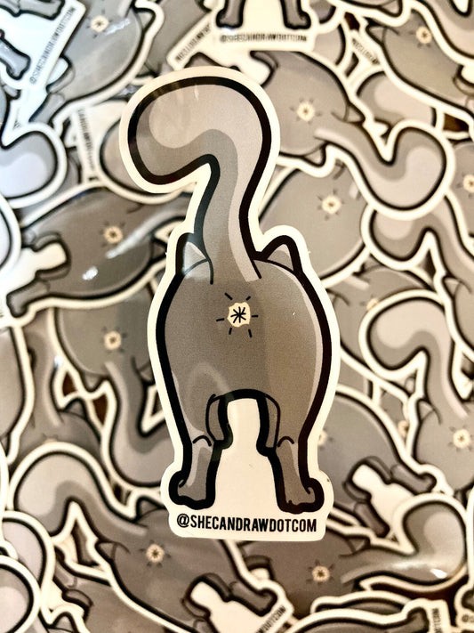 Catt butt hole sticker