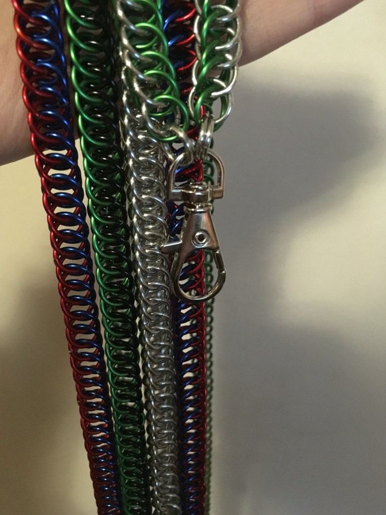 Custom Colors Chainmail Lanyard- cosplay convention