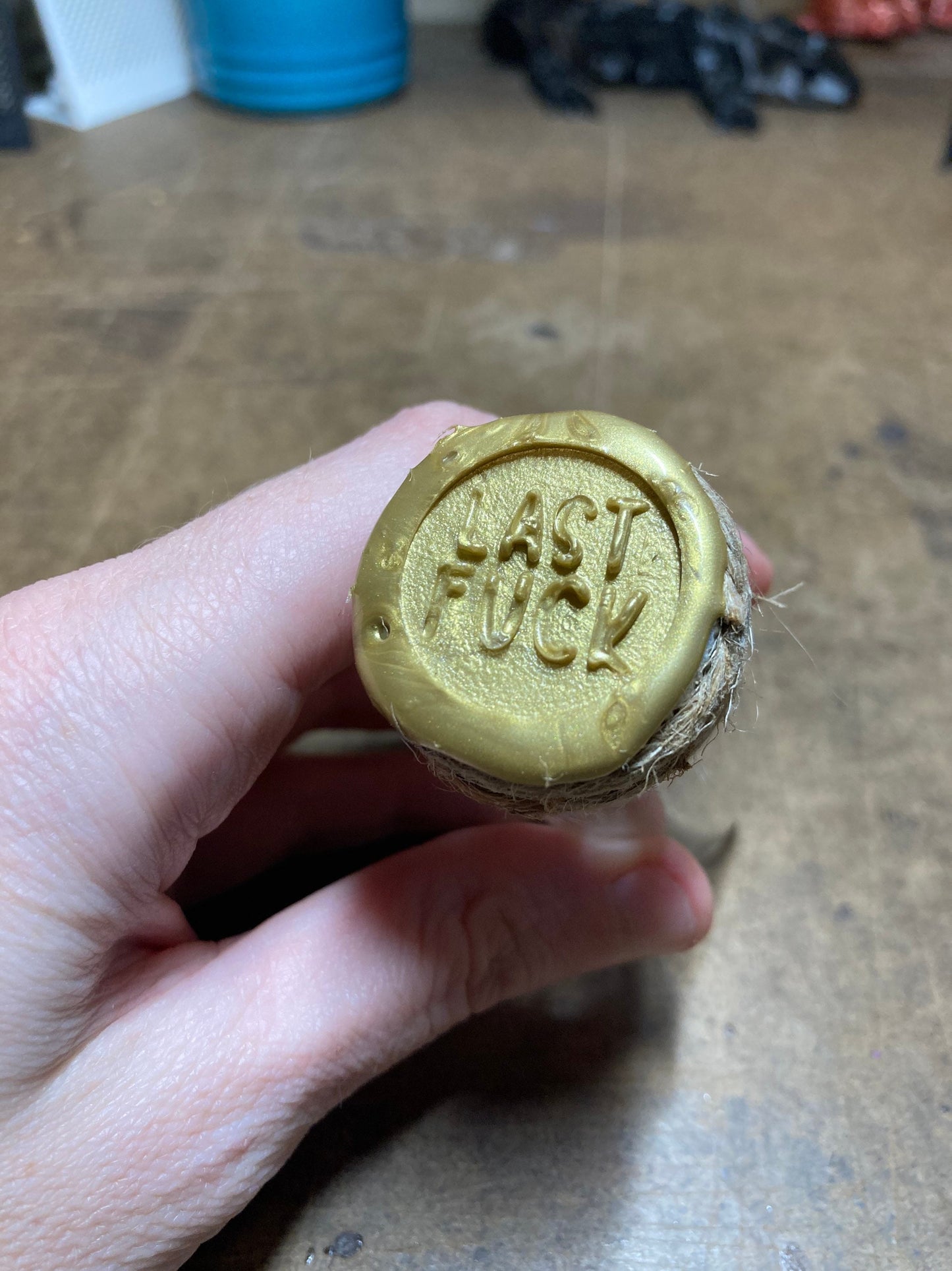 My Last Fuck in a Glass Bottle 3D Printed Message in a Bottle Wax Sealed