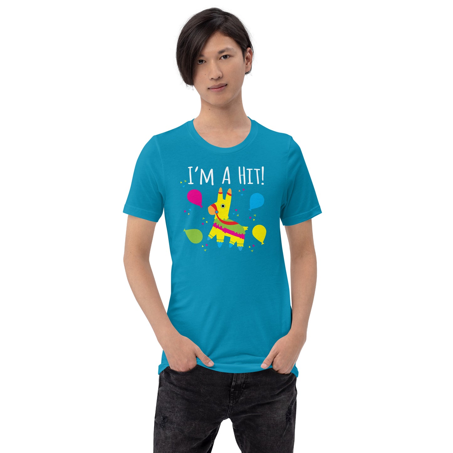 Cartoon I'm A Hit Pinata Fiesta Party Candy Pun Unisex t-shirt