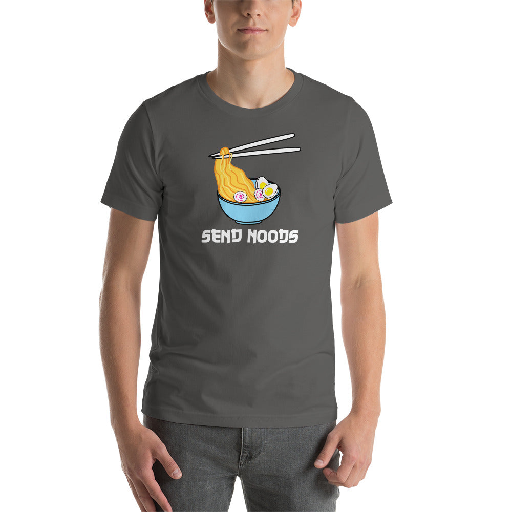 Send Noods - Ramen Noodle Bowl Funny Pun Unisex t-shirt