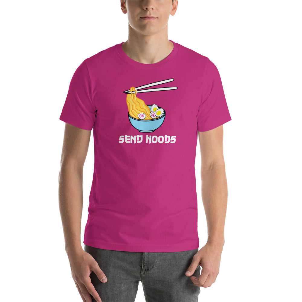 Send Noods - Ramen Noodle Bowl Funny Pun Unisex t-shirt