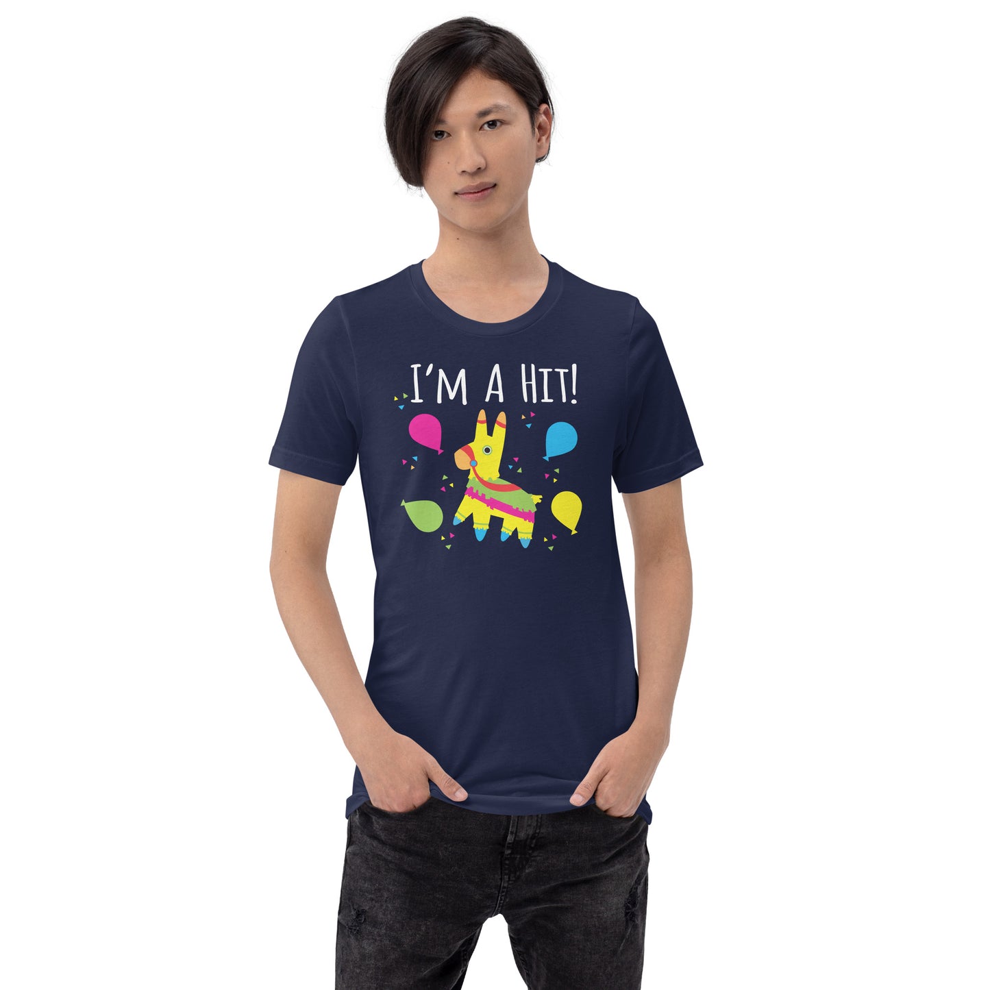 Cartoon I'm A Hit Pinata Fiesta Party Candy Pun Unisex t-shirt