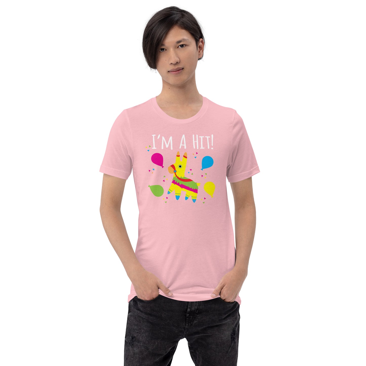 Cartoon I'm A Hit Pinata Fiesta Party Candy Pun Unisex t-shirt